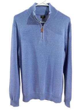 J.Crew Cotton Cashmere Quarter Zip Sweater size Medium